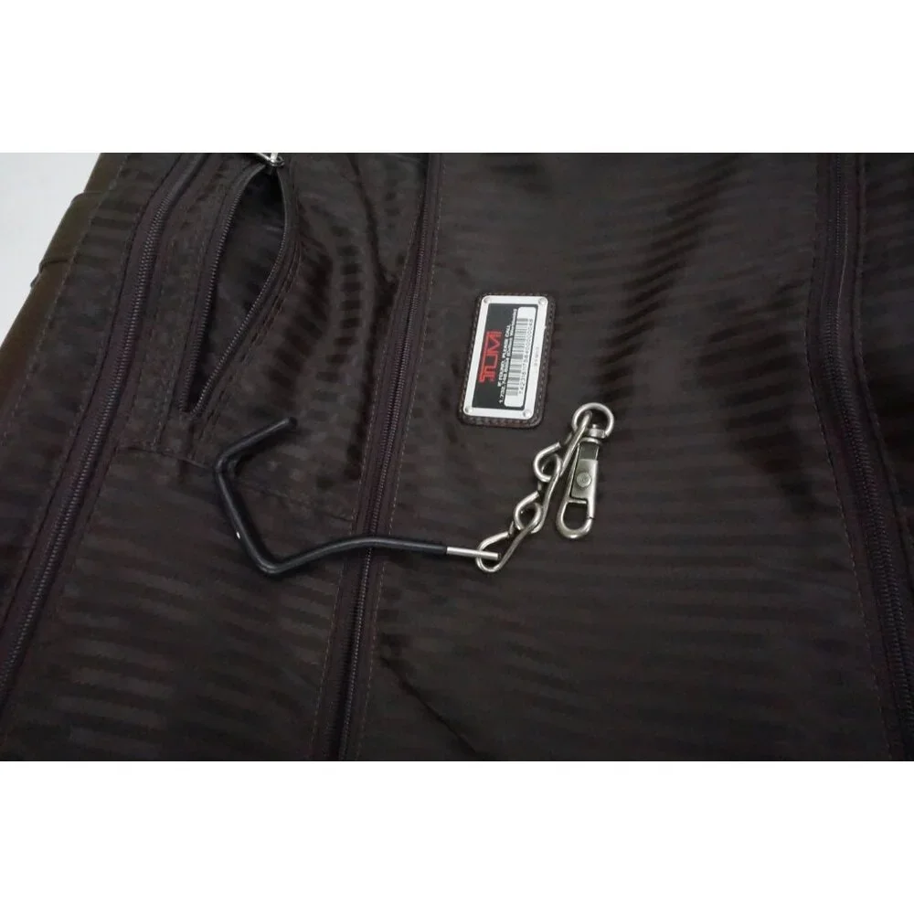 Tumi Brown Leather Garment Bag Luggage
